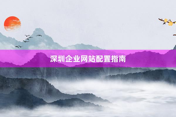 深圳企业网站配置指南